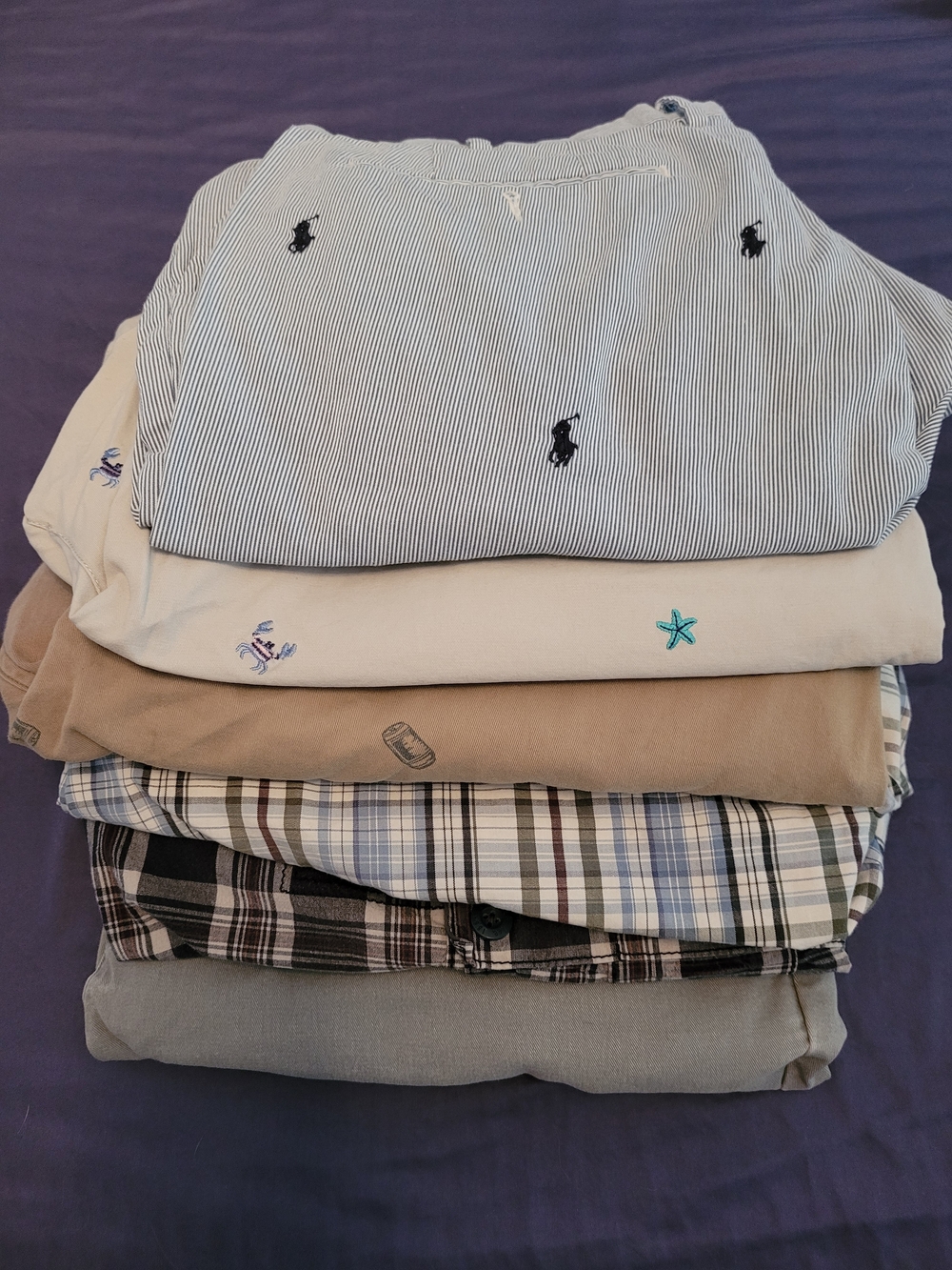 Lot Of 6 Men's Shorts Sz 42